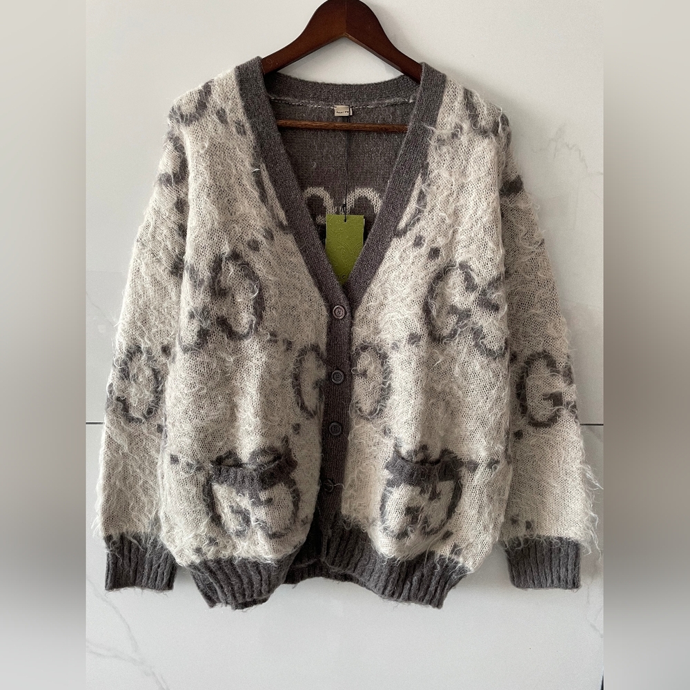 GUCCI Reversible GG Mohair Cardigan
